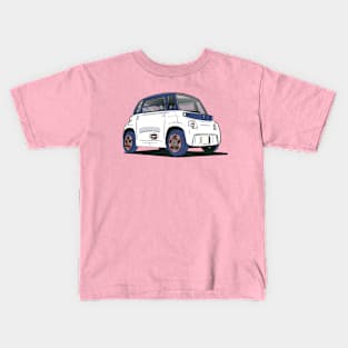 Citroen Ami electric car in white Kids T-Shirt